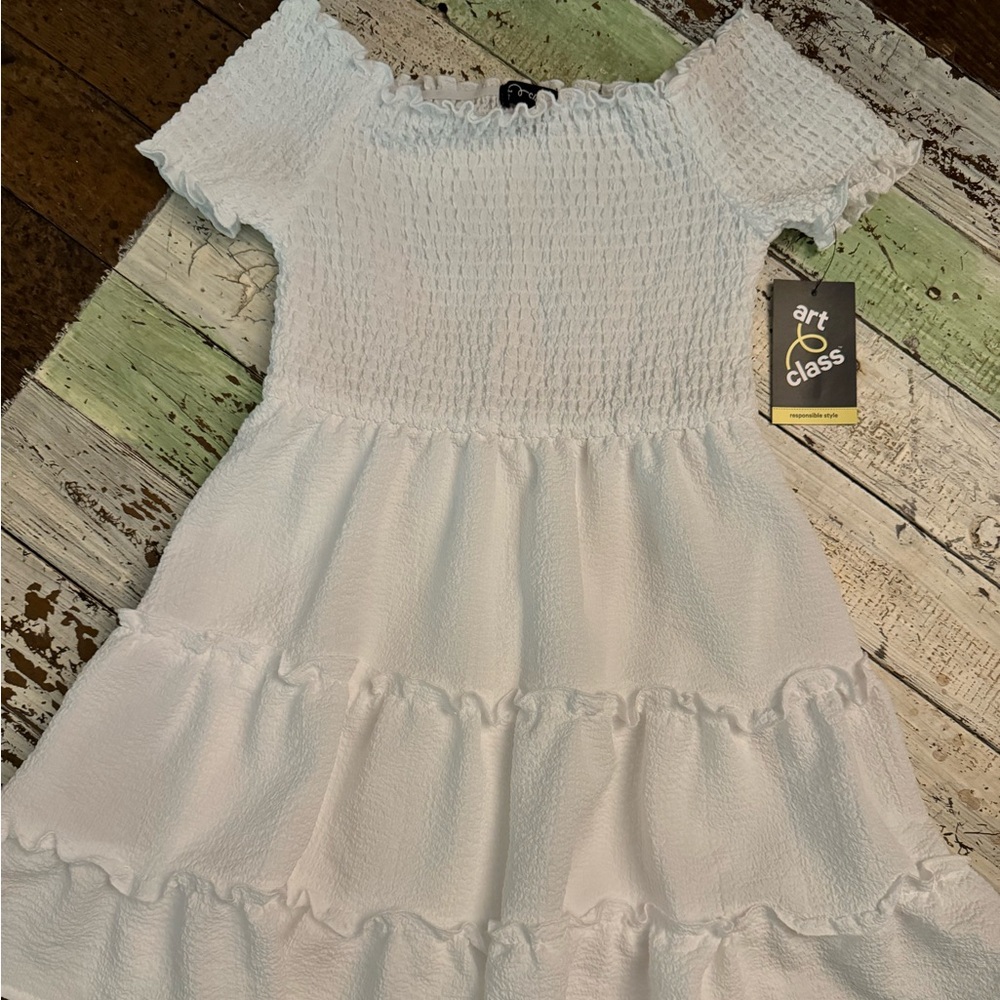 Art Class White Kids Dress